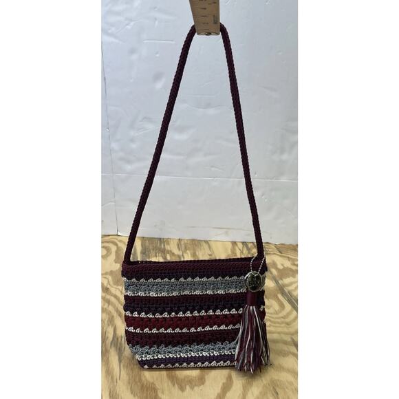 The Sak Crocheted Mini Bag Shoulder Purse Organizer Travel Small Boho - Picture 1 of 12